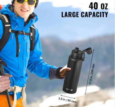 StayTherm 40oz Steel Flask
